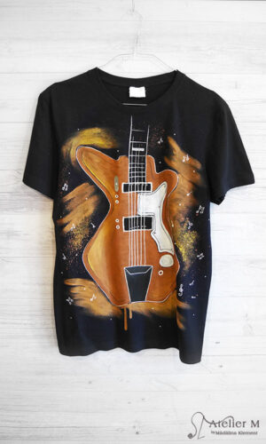 Tricou chitară – bleumarin