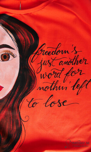 Bluză raglan – Freedom – roșie
