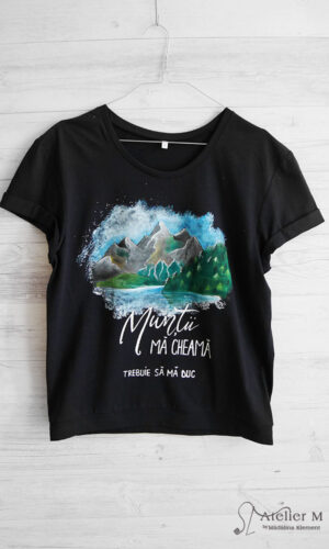 Tricou „Munții mă cheamă“ – bleumarin