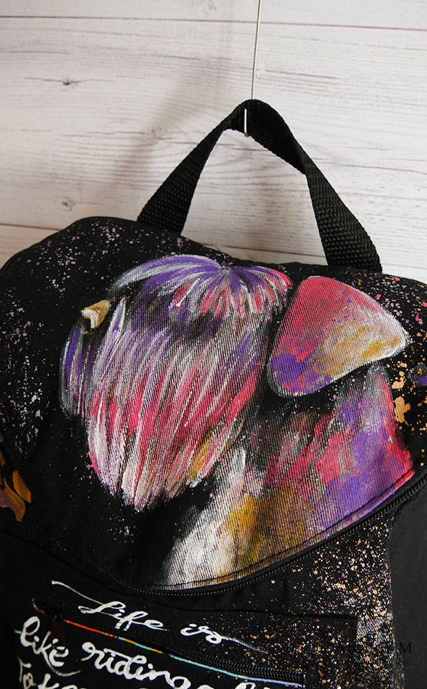 Rucsac mic cu Schnauzer – negru